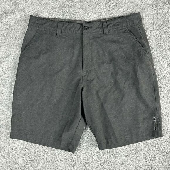 O'Neill Men's Skate Shorts 38 Dark Grey Skater Board Pockets Stretch Wicking - Picture 1 of 12